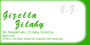 gizella zilahy business card